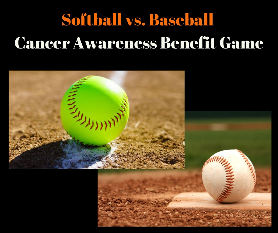 images of baseball and softball